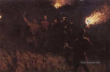  Repin Malerei - nimmt 1886 Ilya Repin in Gewahrsam